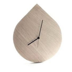 Drop Clock - dansk design ur i egetr - lys