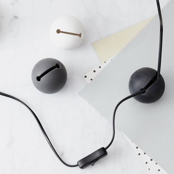 Domusnord Great Balls of Wire 3 stk. ledningsskjuler bolde - Mix hvid/gr/sort