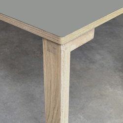 Domusnord Klassik Linoleums Skrive og spisebord 160 x 80 cm i 19 farver