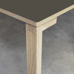 Domusnord Klassik Linoleums Skrivebord 120 x 60 cm i 19 farver