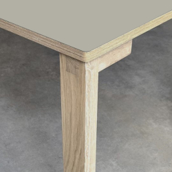 Domusnord Klassik Linoleums Skrivebord 140 x 70 cm i 19 farver