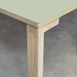 Domusnord Klassik Linoleums Skrivebord 120 x 60 cm i 19 farver