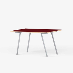 Domusnord Line View Linoleum skrivebord og mdebord krydsfinr 140 x 70 cm i 14 farver