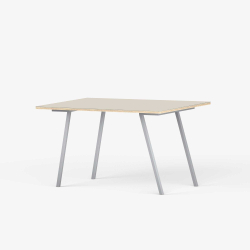 Domusnord Line View Linoleum skrivebord og mdebord krydsfinr 140 x 70 cm i 14 farver