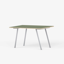 Domusnord Line View Linoleum skrivebord og mdebord krydsfinr 140 x 70 cm i 14 farver