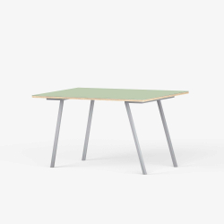 Domusnord Line View Linoleum skrivebord og mdebord krydsfinr 140 x 70 cm i 14 farver