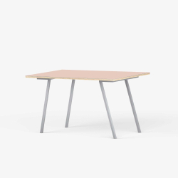 Domusnord Line View Linoleum skrivebord og mdebord krydsfinr 140 x 70 cm i 14 farver