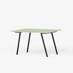 Domusnord Line View Linoleum skrivebord og mdebord krydsfinr 140 x 70 cm i 14 farver