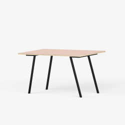 Domusnord Line View Linoleum skrivebord og mdebord krydsfinr 140 x 70 cm i 14 farver