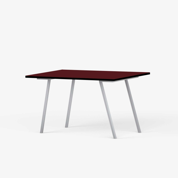 Domusnord Line View Linoleums Skrivebord med sort kant 120 x 60 cm i 14 farver