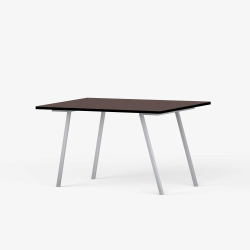 Domusnord Line View Linoleums Skrivebord med sort kant 120 x 60 cm i 14 farver