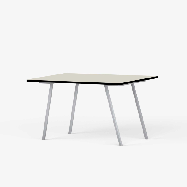 Domusnord Line View Linoleums Skrivebord med sort kant 120 x 60 cm i 14 farver