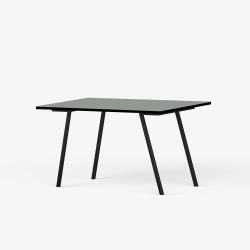 Domusnord Line View Linoleums Skrivebord med sort kant 120 x 60 cm i 14 farver