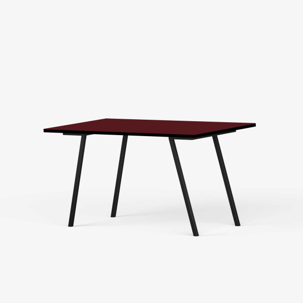 Domusnord Line View Linoleums Skrivebord med sort kant 120 x 60 cm i 14 farver