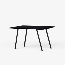 Domusnord Line View Linoleums Skrivebord med sort kant 120 x 60 cm i 14 farver