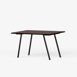 Domusnord Line View Linoleums Skrivebord med sort kant 120 x 60 cm i 14 farver