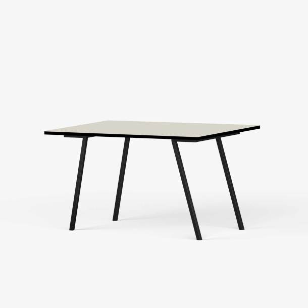 Domusnord Line View Linoleums Skrivebord med sort kant 120 x 60 cm i 14 farver