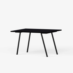 Domusnord Line View Linoleums Skrivebord med sort kant 120 x 60 cm i 14 farver