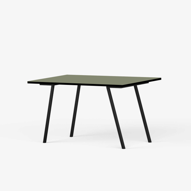 Domusnord Line View Linoleums Skrivebord med sort kant 120 x 60 cm i 14 farver