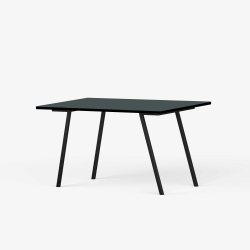 Domusnord Line View Linoleums Skrivebord med sort kant 120 x 60 cm i 14 farver