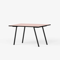 Domusnord Line View Linoleums Skrivebord med sort kant 120 x 60 cm i 14 farver