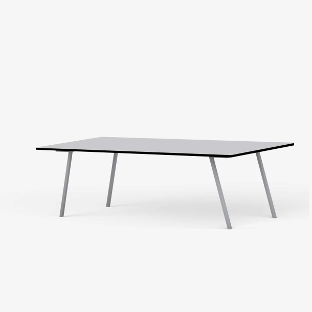 Domusnord Line View Linoleums konferencebord og mdebord med sort kant 200 x 90 cm i 14 farver