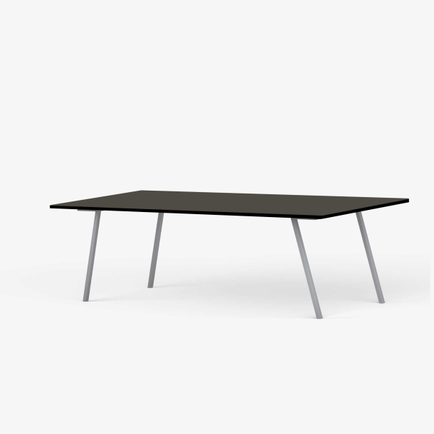 Domusnord Line View Linoleums konferencebord og mdebord med sort kant 200 x 90 cm i 14 farver