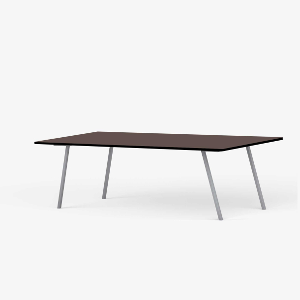 Domusnord Line View Linoleums konferencebord og mdebord med sort kant 200 x 90 cm i 14 farver