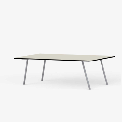 Domusnord Line View Linoleums konferencebord og mdebord med sort kant 200 x 90 cm i 14 farver