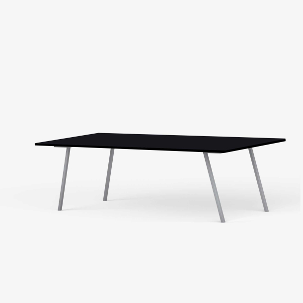 Domusnord Line View Linoleums konferencebord og mdebord med sort kant 200 x 90 cm i 14 farver