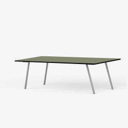 Domusnord Line View Linoleums konferencebord og mdebord med sort kant 200 x 90 cm i 14 farver