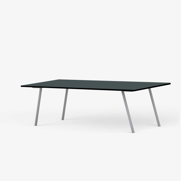 Domusnord Line View Linoleums konferencebord og mdebord med sort kant 200 x 90 cm i 14 farver