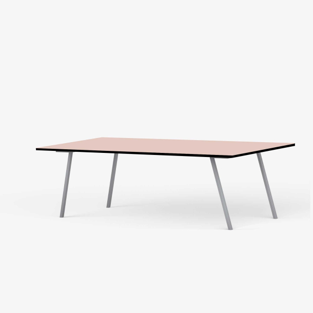 Domusnord Line View Linoleums konferencebord og mdebord med sort kant 200 x 90 cm i 14 farver