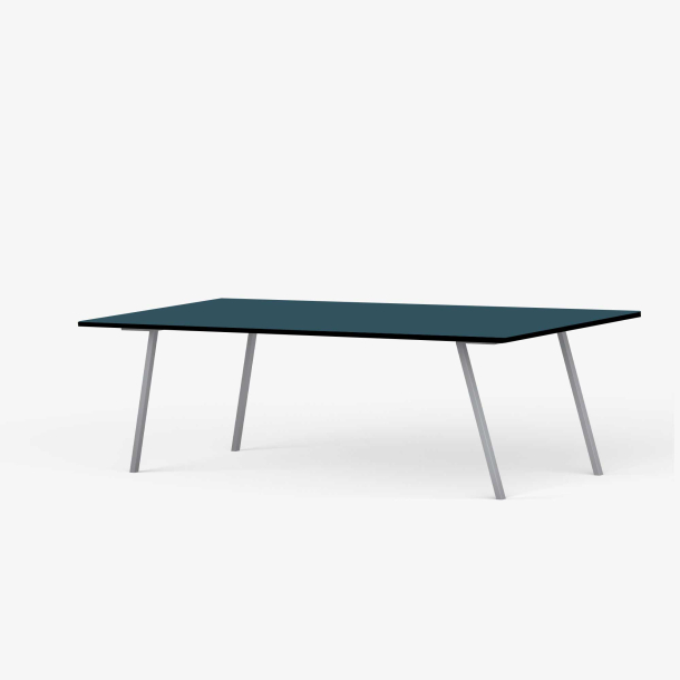 Domusnord Line View Linoleums konferencebord og mdebord med sort kant 200 x 90 cm i 14 farver