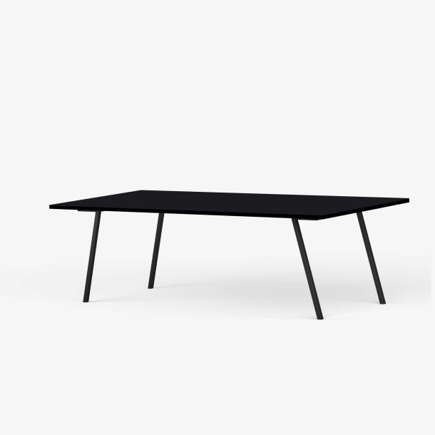 Domusnord Line View Linoleums konferencebord og mdebord med sort kant 200 x 90 cm i 14 farver