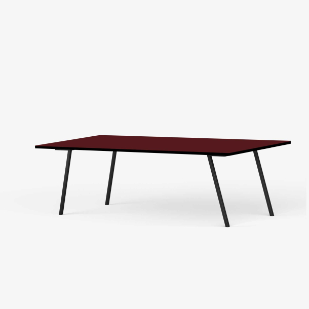 Domusnord Line View Linoleums konferencebord og mdebord med sort kant 200 x 90 cm i 14 farver