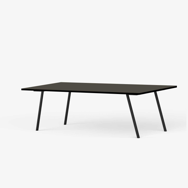 Domusnord Line View Linoleums konferencebord og mdebord med sort kant 200 x 90 cm i 14 farver