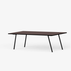 Domusnord Line View Linoleums konferencebord og mdebord med sort kant 200 x 90 cm i 14 farver