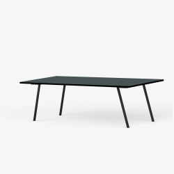 Domusnord Line View Linoleums konferencebord og mdebord med sort kant 200 x 90 cm i 14 farver