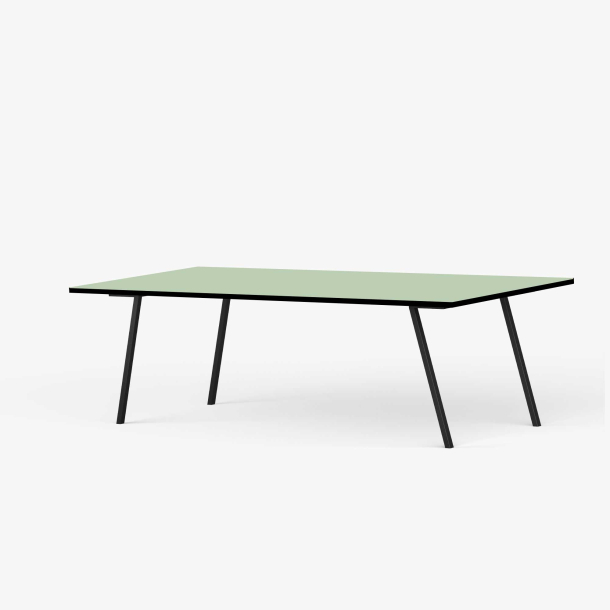 Domusnord Line View Linoleums konferencebord og mdebord med sort kant 200 x 90 cm i 14 farver