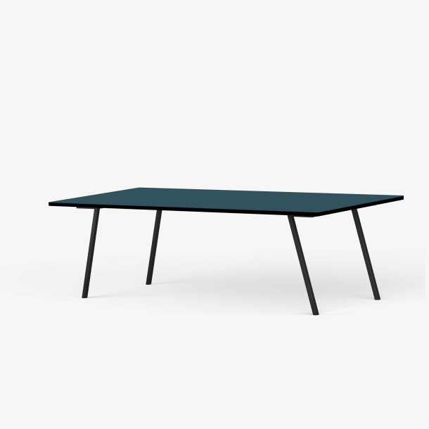 Domusnord Line View Linoleums konferencebord og mdebord med sort kant 200 x 90 cm i 14 farver