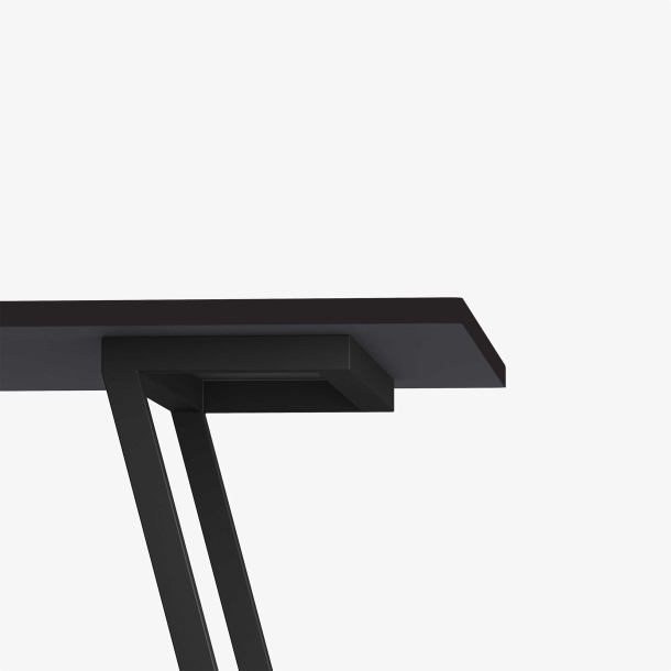 Domusnord Line View Linoleums konferencebord og mdebord med sort kant 200 x 90 cm i 14 farver