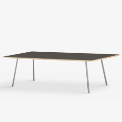 Domusnord Line View Linoleums Stort konferencebord og mdebord krydsfinr 230 x 90 cm i 14 farver
