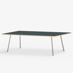 Domusnord Line View Linoleums Stort konferencebord og mdebord krydsfinr 230 x 90 cm i 14 farver