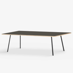 Domusnord Line View Linoleums Stort konferencebord og mdebord krydsfinr 230 x 90 cm i 14 farver