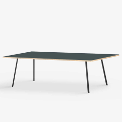 Domusnord Line View Linoleums Stort konferencebord og mdebord krydsfinr 230 x 90 cm i 14 farver
