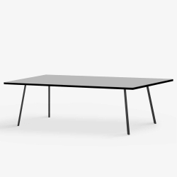 Domusnord Line View Linoleums Stort Spisebord med sort kant 230 x 90 cm i 14 farver