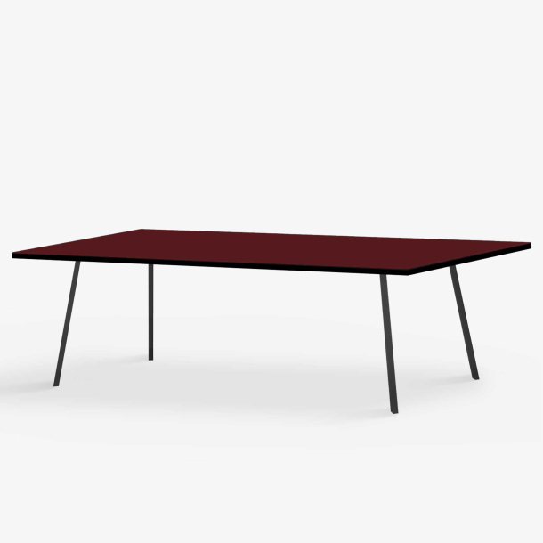 Domusnord Line View Linoleums Stort Spisebord med sort kant 230 x 90 cm i 14 farver