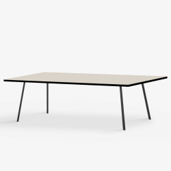 Domusnord Line View Linoleums Stort Spisebord med sort kant 230 x 90 cm i 14 farver