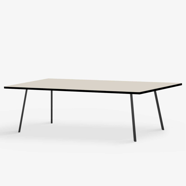 Domusnord Line View Linoleums Stort Spisebord med sort kant 230 x 90 cm i 14 farver